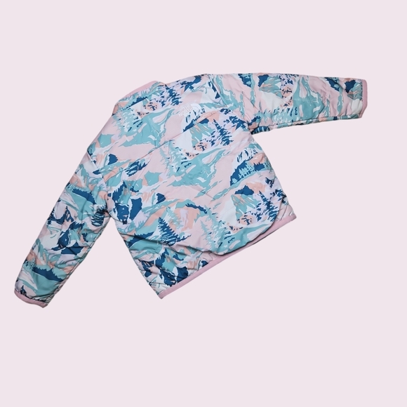 The North Face Baby Puffer Girls Jacket 6-12 Months Pink & Green - Picture 3 of 6